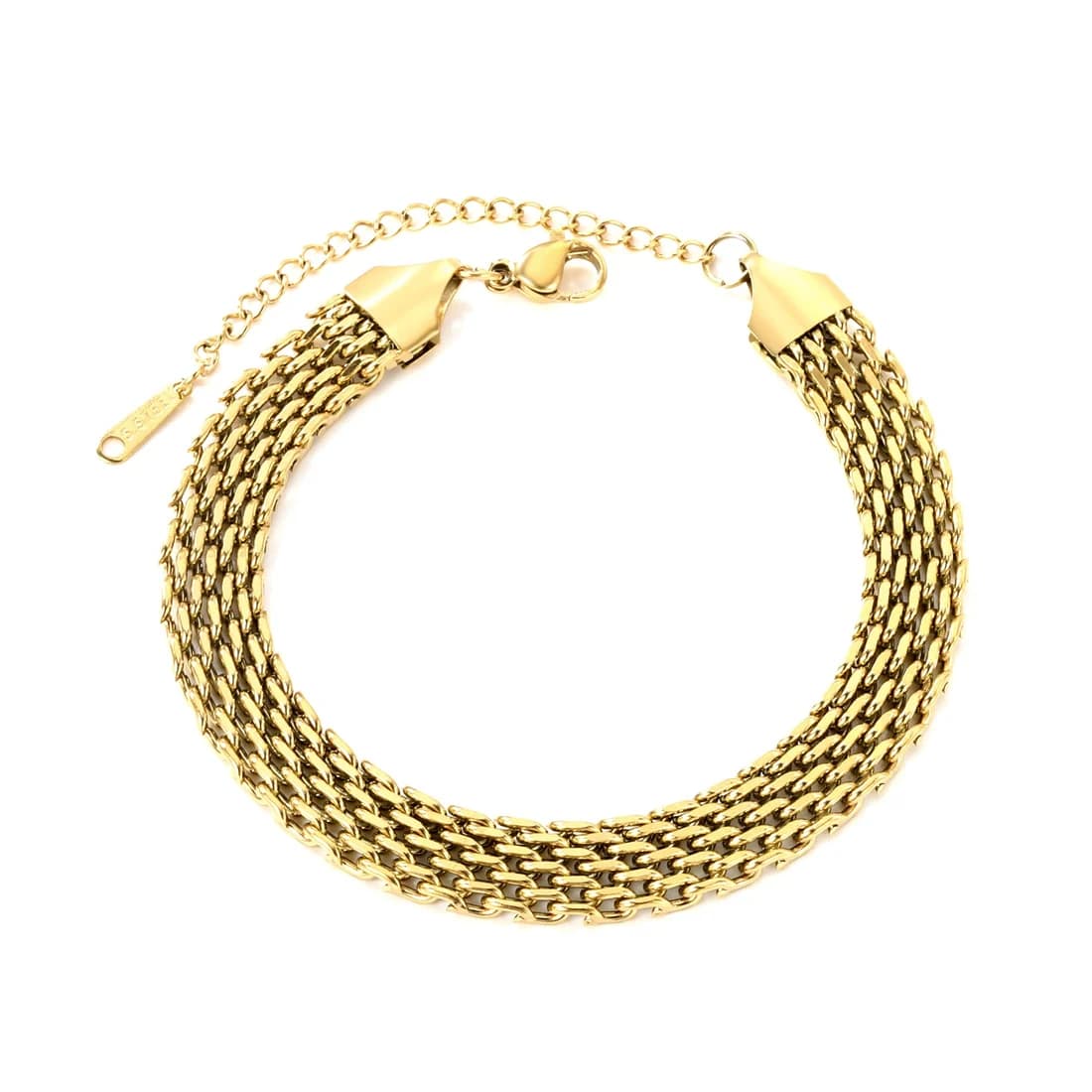 Gold-Toned Woven Link Bracelet